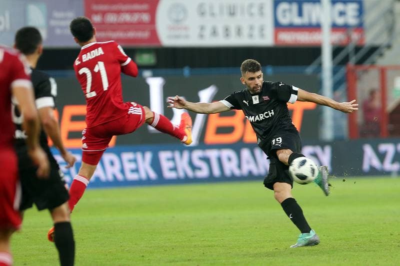 Football. Lotto Ekstraklasa. Piast Gliwice - Cracovia Krakow. 24.08.2018
