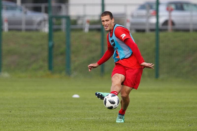 Football. Zaglebie Sosnowiec. Training. 06.09.2018
