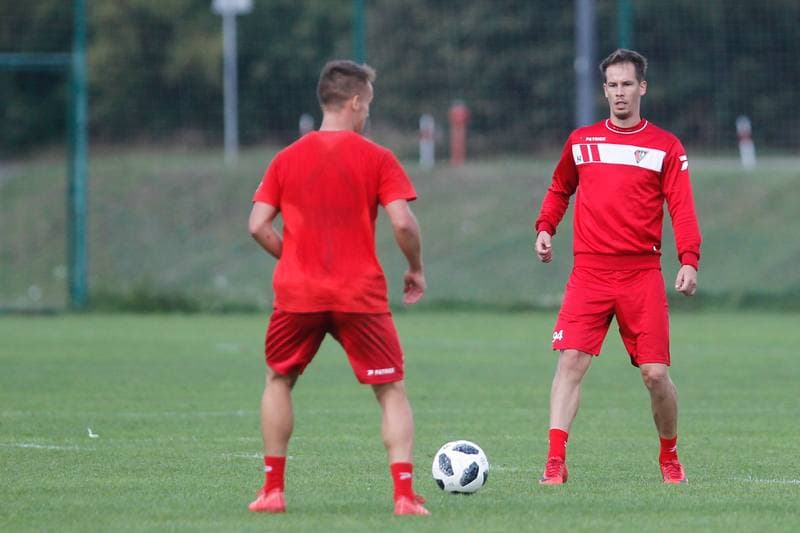 Football. Zaglebie Sosnowiec. Training. 06.09.2018