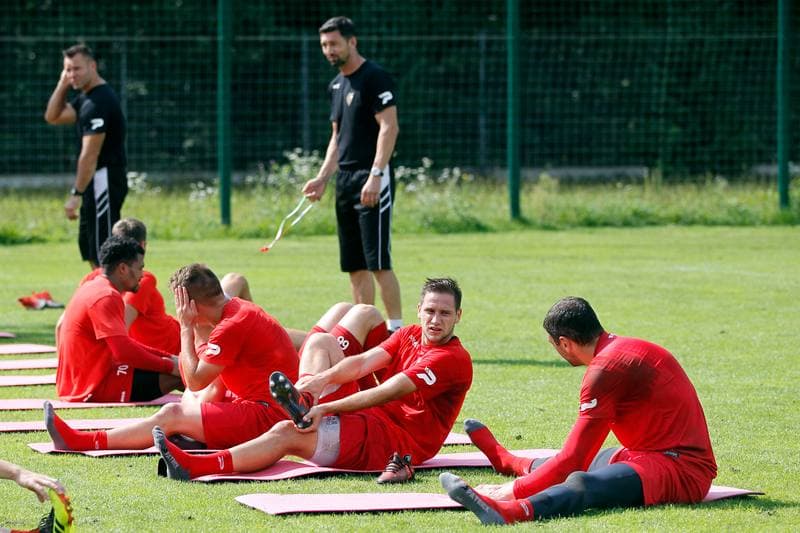 Football. Zaglebie Sosnowiec. Training. 06.09.2018
