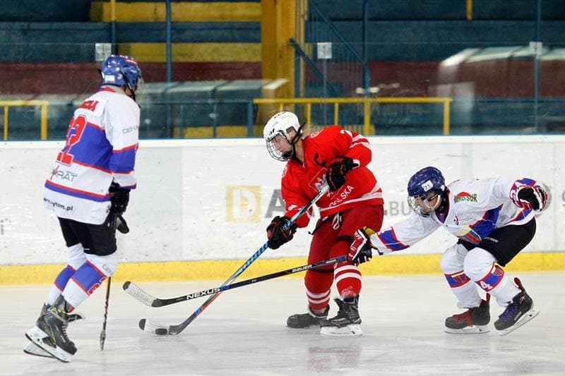 Ice Hockey. Slaska Liga Mlodzikow. Polonia Bytom - Reprezentacja Polski Kobiet. 06.09.2018