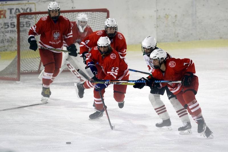 Ice Hockey. Slaska Liga Mlodzikow. UKS Zaglebie Sosnowiec - Reprezentacja Polski Kobiet. 13.09.2018