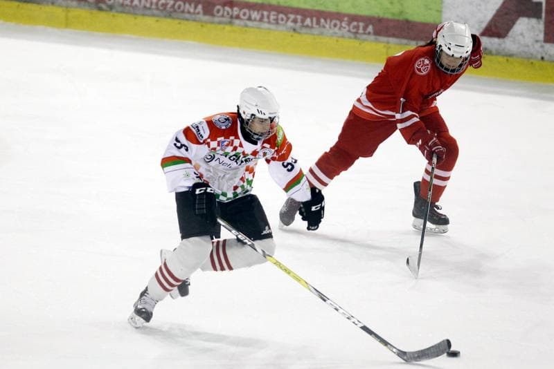 Ice Hockey. Slaska Liga Mlodzikow. UKS Zaglebie Sosnowiec - Reprezentacja Polski Kobiet. 18.10.2018