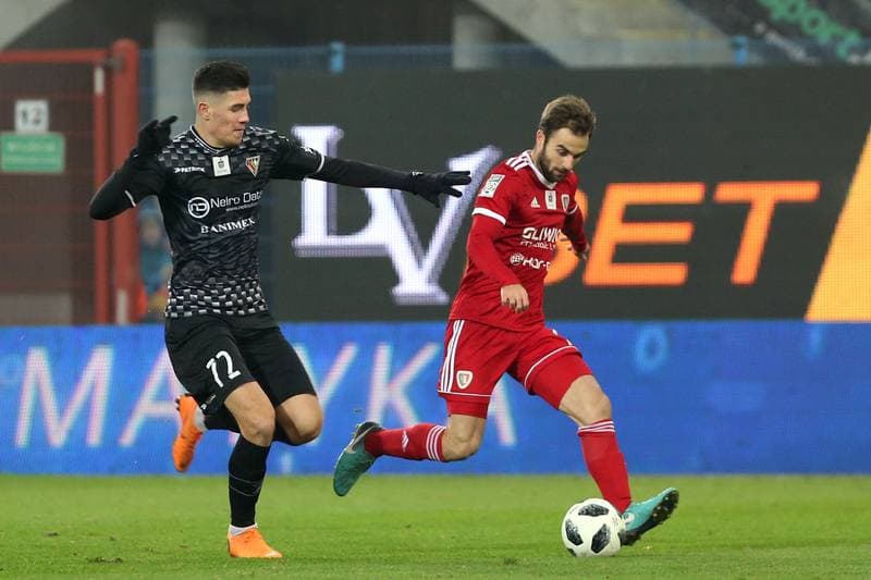 Football. Lotto Ekstraklasa. Piast Gliwice - Zaglebie Sosnowiec. 23.11.2018