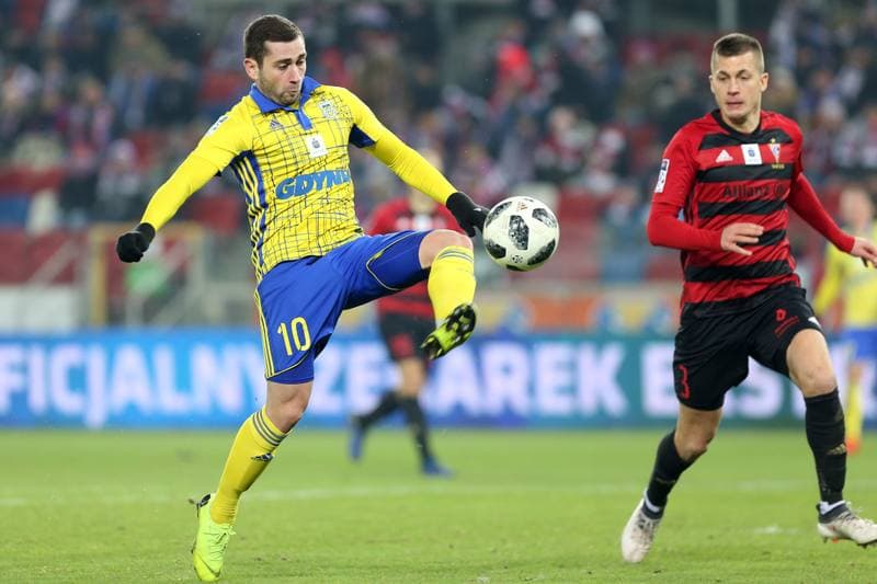Football. Lotto Ekstraklasa. Gornik Zabrze - Arka Gdynia. 15.12.2018