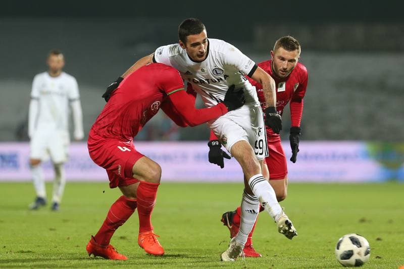 Football. Lotto Ekstraklasa. Zaglebie Sosnowiec - Legia Warsaw. 20.12.2018