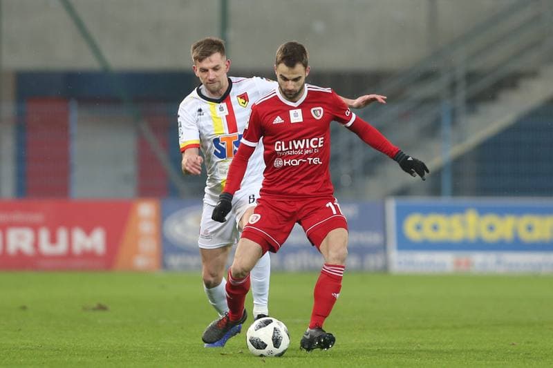 Football. Lotto Ekstraklasa. Piast Gliwice - Jagiellonia Bialystok. 21.12.2018
