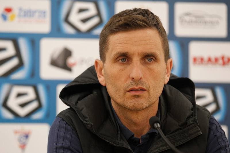 Football. Gornik Zabrze. Press Conference. 22.01.2019