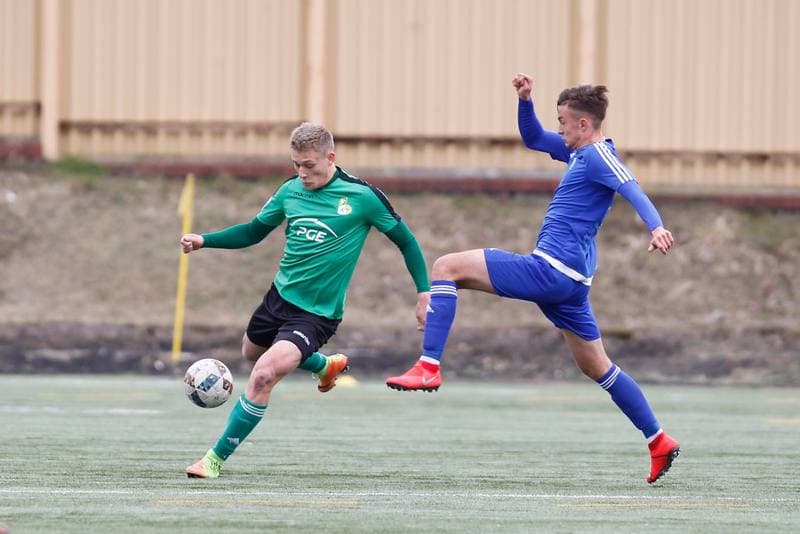 Football. Centralna Liga Juniorow. Ruch Chorzow - GKS Belchatow. 10.03.2019