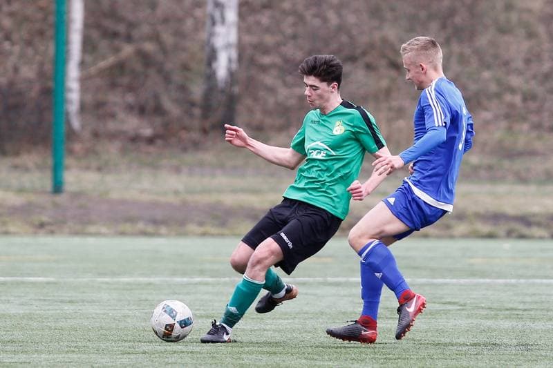 Football. Centralna Liga Juniorow. Ruch Chorzow - GKS Belchatow. 10.03.2019