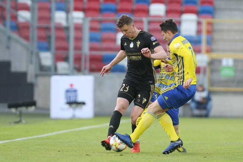 Football. Lotto Ekstraklasa. Gornik Zabrze - Arka Gdynia. 22.04.2019