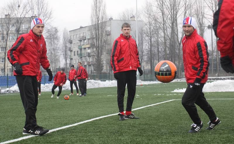 Football. Gornik Zabrze. Training. 11.01.2011