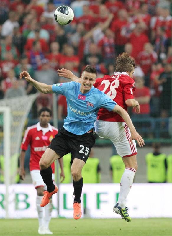 Football. T-Mobile Ekstraklasa. Wisla Krakow - Cracovia Krakow. 30.04.2012