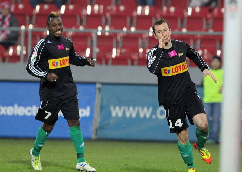Football. T-Mobile Ekstraklasa. Cracovia Krakow - Lechia Gdansk. 18.02.2012