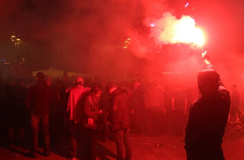 Football. Piast Gliwice. Celebration. 02.06.2013
