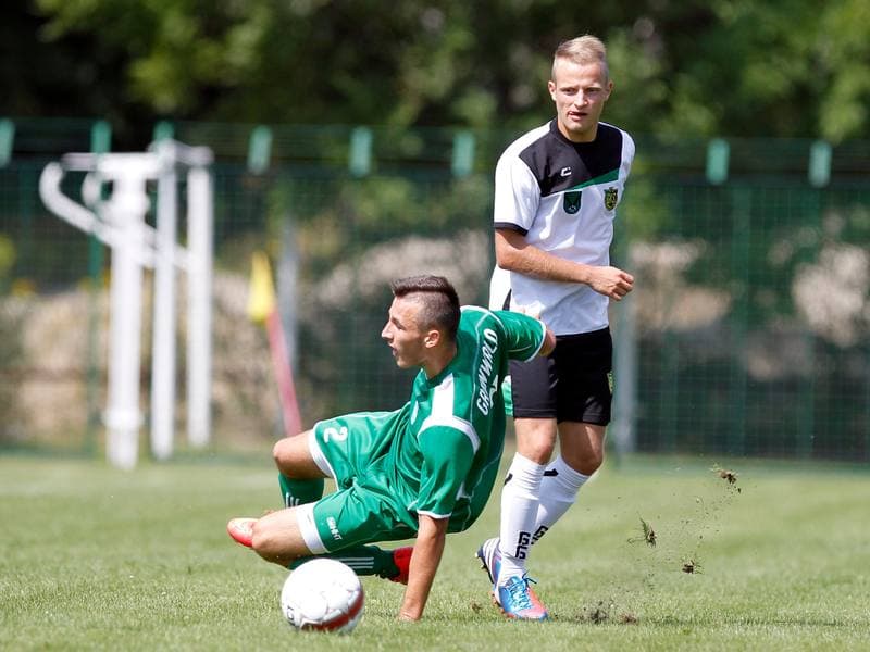 Football. III Liga Opolsko - Slaska. Grunwald Ruda Slaska - GKS Jastrzebie. 09.08.2014
