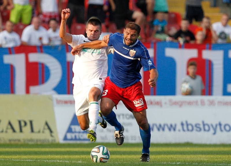 Football. III Liga Opolsko - Slaska. Polonia Bytom - Rekord Bielsko Biala. 10.08.2014