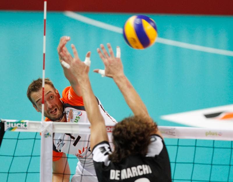 Volleyball. Friendly Match. Jastrzebski Wegiel - Berlin Recycling Volleys. 01.10.2014