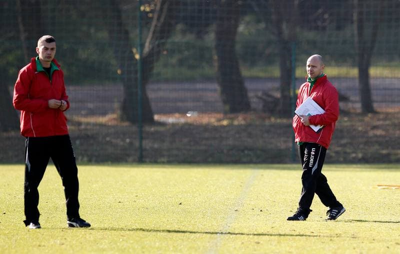 Football. GKS Katowice. Training. 25.11.2014