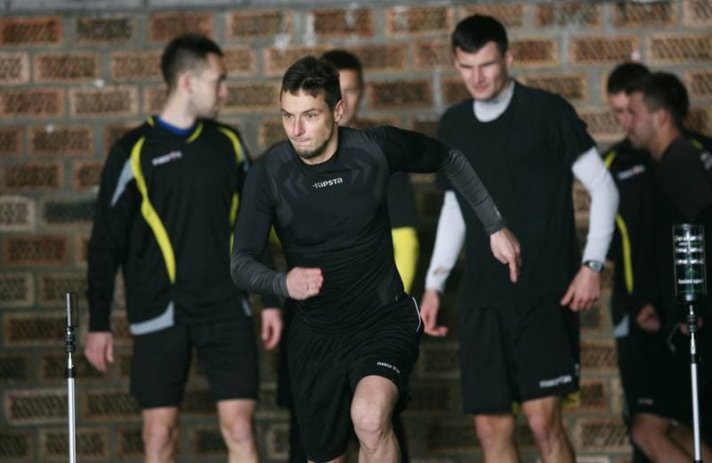 Football. GKS Katowice. Training. 07.08.2014