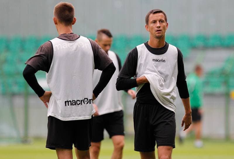 Football. GKS Katowice. Training. 07.08.2014