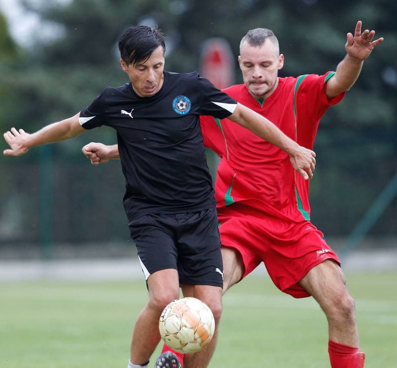 Football. Puchar Polski. Strazak Mikolow - Reprezentacja Slaska Oldboyow. 09.09.2014