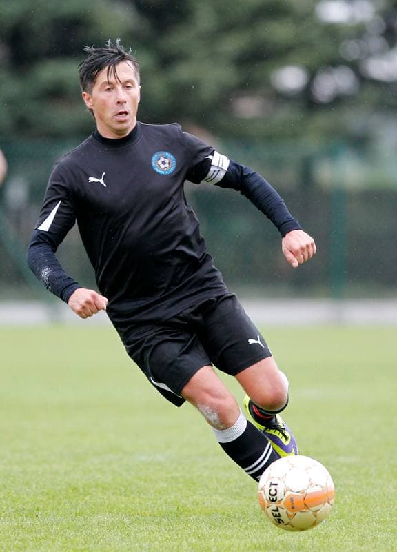 Football. Puchar Polski. Strazak Mikolow - Reprezentacja Slaska Oldboyow. 09.09.2014