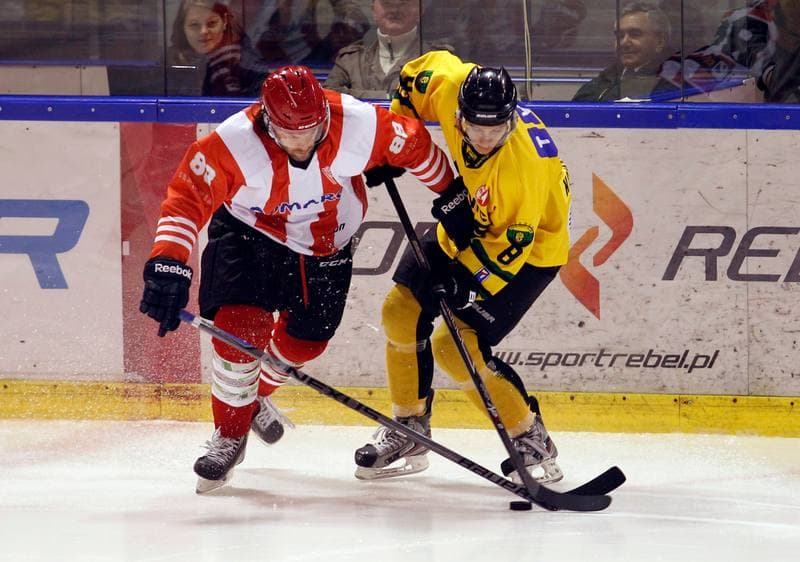 Ice Hockey. Polska Hokej Liga. HC GKS Katowice - Cracovia Krakow. 19.10.2014