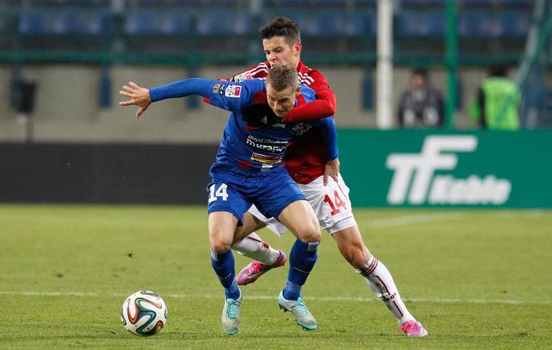 Football. T-Mobile Ekstraklasa. Wisla Krakow - Podbeskidzie Bielsko Biala. 24.10.2014