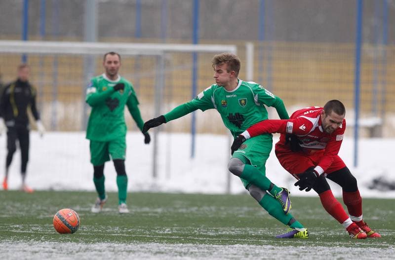 Football. Friendly Match. GKS Katowice - Rakow Czestochowa. 28.01.2015