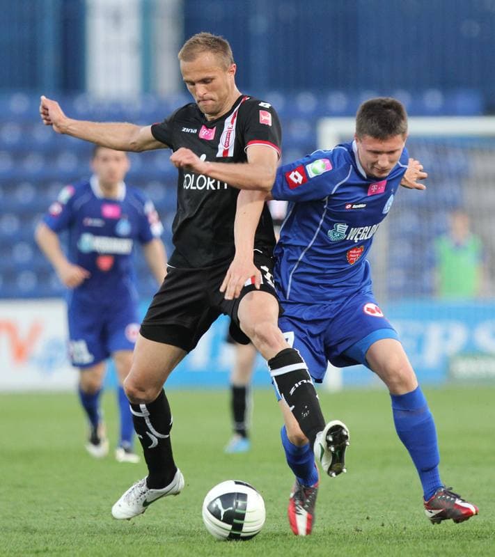 Football. T-Mobile Ekstraklasa. Ruch Chorzow - LKS Lodz. 28.04.2012