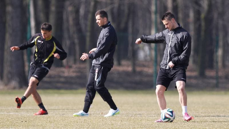 Football. GKS Katowice. Training. 07.08.2014