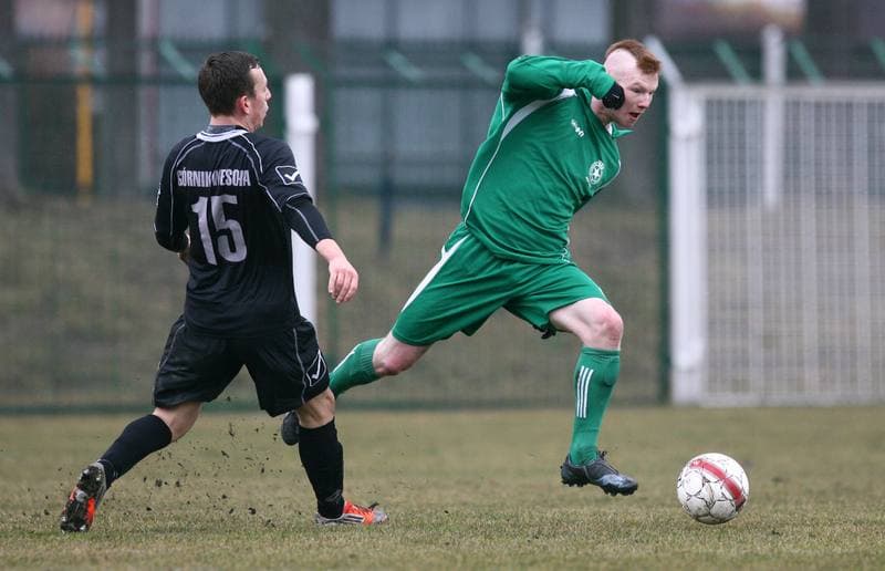 Football. III Liga. Grunwald Ruda Slaska - Gornik Wesola. 14.03.2015