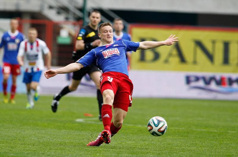 Football. T-Mobile Ekstraklasa. Piast Gliwice - Podbeskidzie Bielsko Biala. 26.04.2015