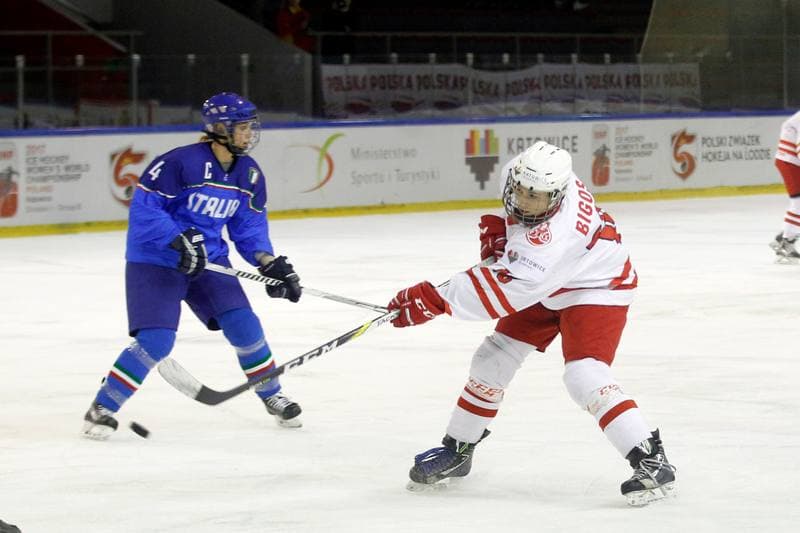 Ice Hockey. Women's World Championship. Poland - Italy. 11.04.2017