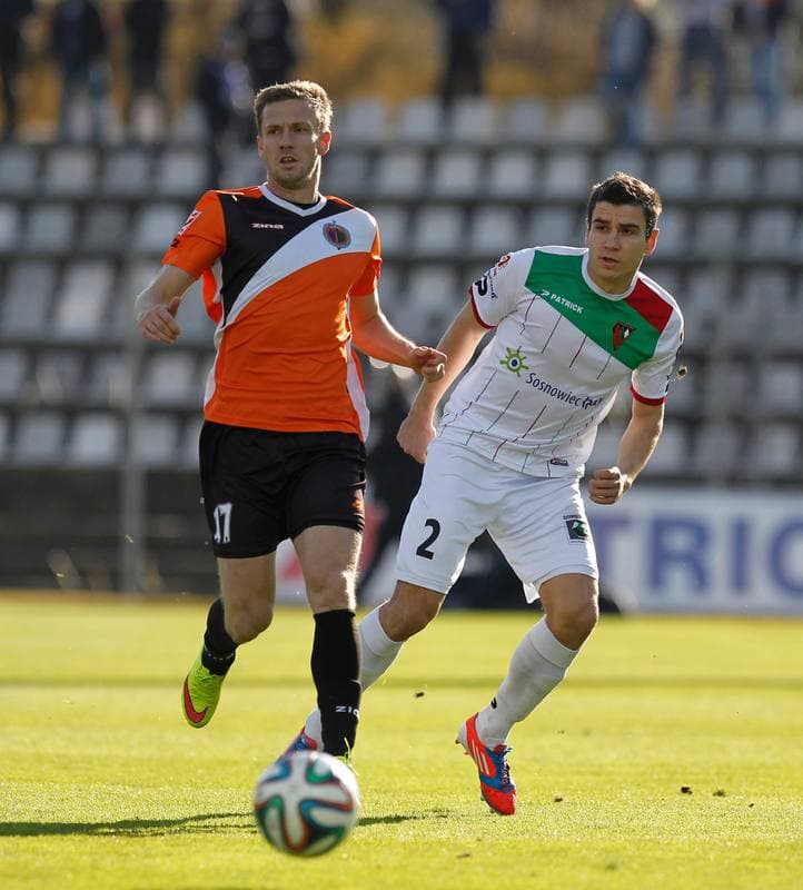 Football. I Liga. Zaglebie Sosnowiec - Chrobry Glogow. 08.11.2015