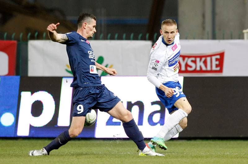 Football. T-Mobile Ekstraklasa. Podbeskidzie Bielsko Biala - Pogon Szczecin. 03.03.2014