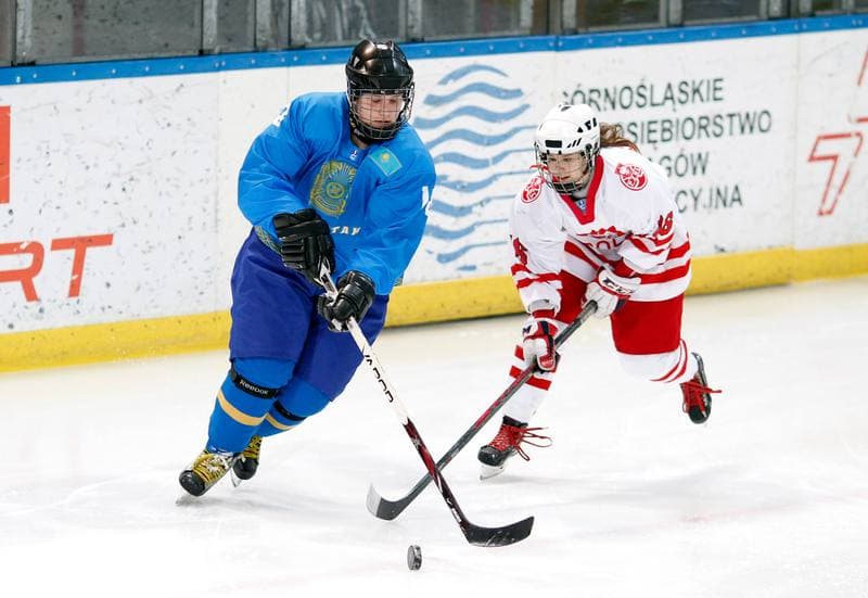 Ice Hockey. U18 Women's World Championship Division I. Poland - Kazakhstan. 21.01.2015