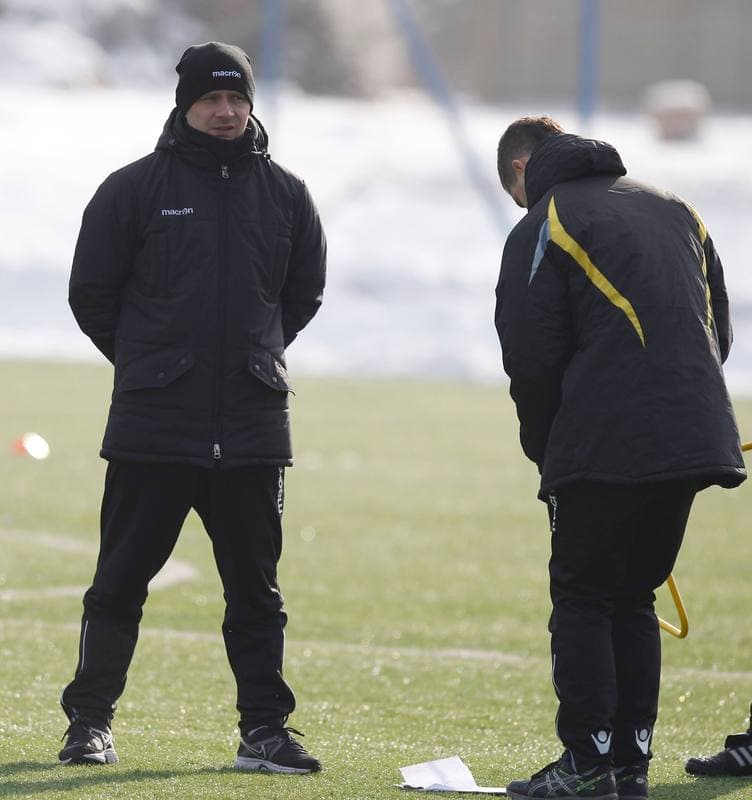 Football. GKS Katowice. Training. 15.01.2015