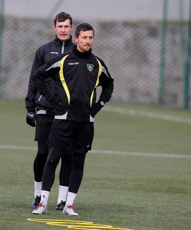 Football. GKS Katowice. Training. 15.01.2015