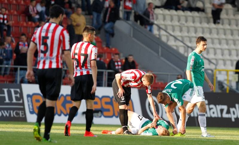 Football. T-Mobile Ekstraklasa. Cracovia Krakow - GKS Belchatow. 10.05.2015