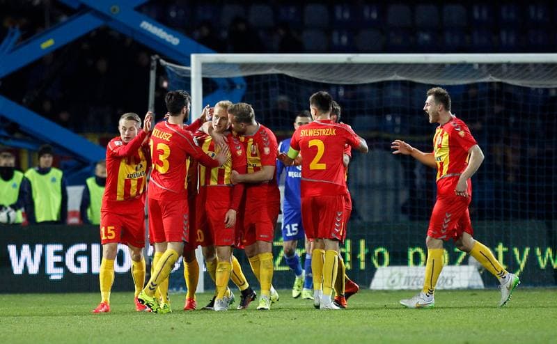 Football. PKO BP Ekstraklasa. Ruch Chorzow - Korona Kielce. 01.12.2015