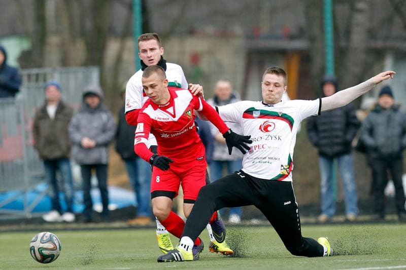 Football. Sparing. Zaglebie Sosnowiec - GKS Tychy. 27.01.2016