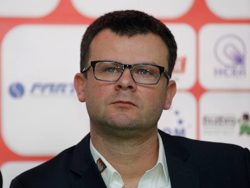 Football. Zaglebie Sosnowiec. Press Conference. 02.03.2016