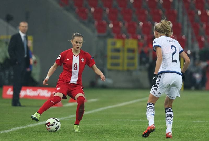 Football. Women's European Championship Qualifiers. Poland - Denmark. 07.04.2016
