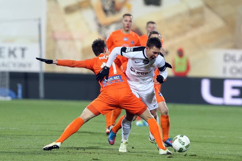Football. Lotto Ekstraklasa. Bruk-Bet Termalica Nieciecza - Zaglebie Lubin. 02.12.2016