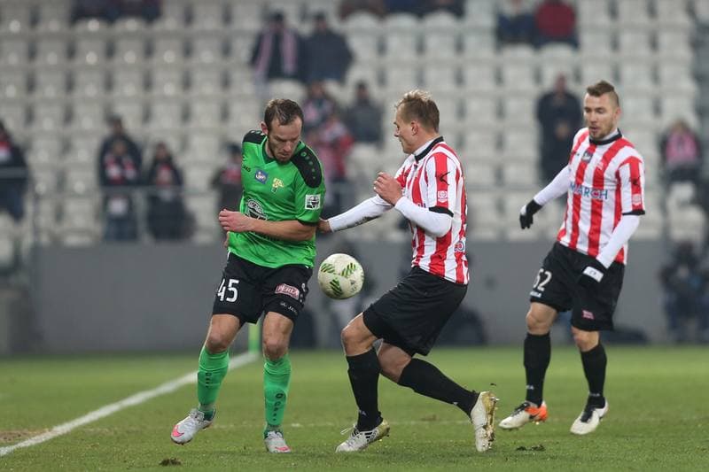 Football. Lotto Ekstraklasa. Cracovia Krakow - Gornik Leczna. 04.12.2016