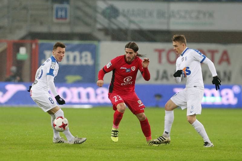 Football. Lotto Ekstraklasa. Piast Gliwice - Lech Poznan. 18.02.2017