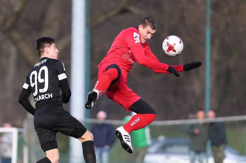 Football. Sparing. Zaglebie Sosnowiec - Cracovia Krakow. 17.01.2018