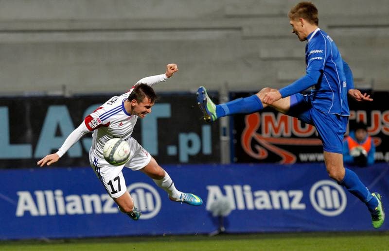 Football. T-Mobile Ekstraklasa. Gornik Zabrze - Podbeskidzie Bielsko Biala. 24.11.2013